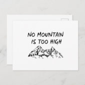 Kein Berg ist zu hoch Postkarte (Vorne/Hinten)