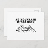 Kein Berg ist zu hoch Postkarte (Vorne/Hinten)