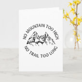 Kein Berg zu hoch, kein Weg zu lang Karte (Gelbe Blume)