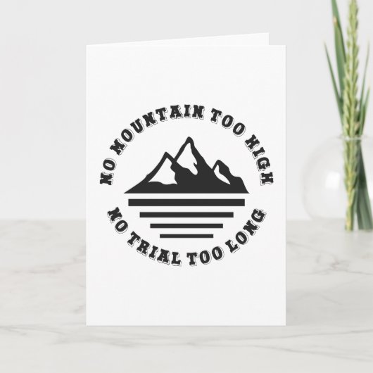 Kein Berg zu hoch, kein Weg zu lang Karte (Vorderseite)