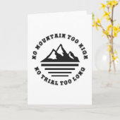 Kein Berg zu hoch, kein Weg zu lang Karte (Gelbe Blume)