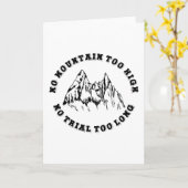 Kein Berg zu hoch, kein Weg zu lang Karte (Gelbe Blume)