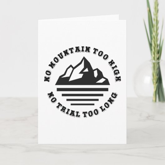 Kein Berg zu hoch, kein Weg zu lang Karte (Vorderseite)