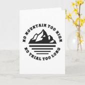 Kein Berg zu hoch, kein Weg zu lang Karte (Gelbe Blume)