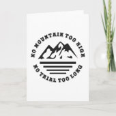 Kein Berg zu hoch, kein Weg zu lang Karte (Vorderseite)