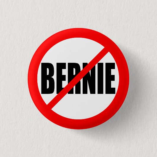 "KEIN BERNIE " BUTTON (Vorderseite)