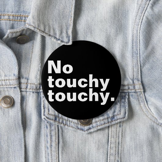 Kein berührendes, lustiges introvertiertes Design Button (Beispiel)