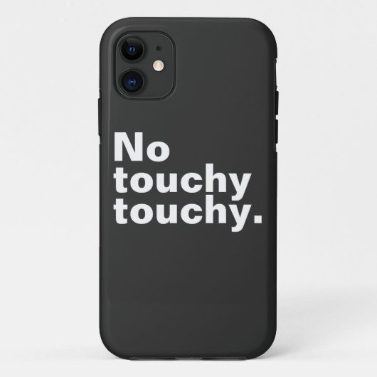 Kein berührendes, lustiges introvertiertes Design Case-Mate iPhone Hülle (Rückseite)