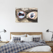 Kein Berührungs- oder Gehzeichen Leinwanddruck (Insitu (Schlafzimmer))