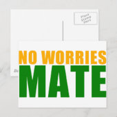 kein besorgter Partner Postkarte (Vorne/Hinten)