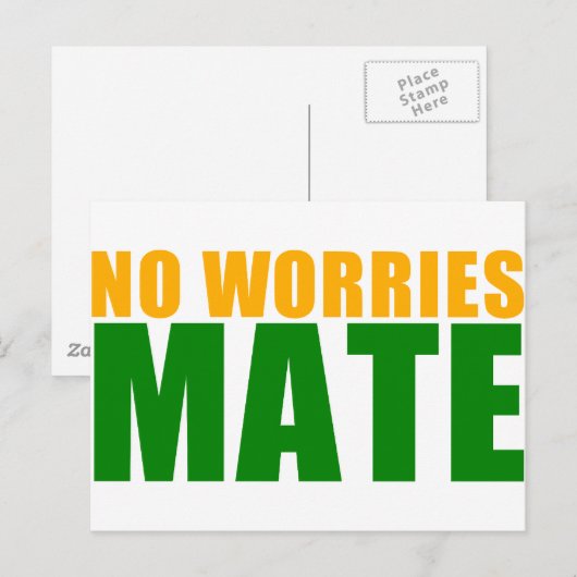 kein besorgter Partner Postkarte (Vorne/Hinten)