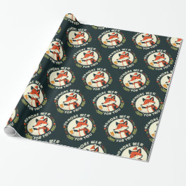 Kein Bier für dich Weihnachtsfoxentzug Geschenkpapier