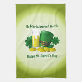 Kein Bier im Himmel Geschirrtuch (Vertikal)