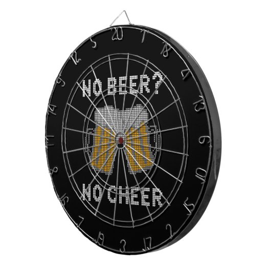 Kein Bier kein hässlicher, hässlicher Pulli Dartscheibe (Vorderseite rechts)