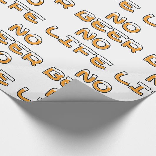 KEIN BIER KEIN LEBEN GESCHENKPAPIER (Ecke)