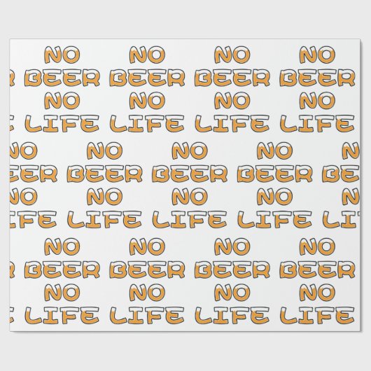 KEIN BIER KEIN LEBEN GESCHENKPAPIER (Flach)