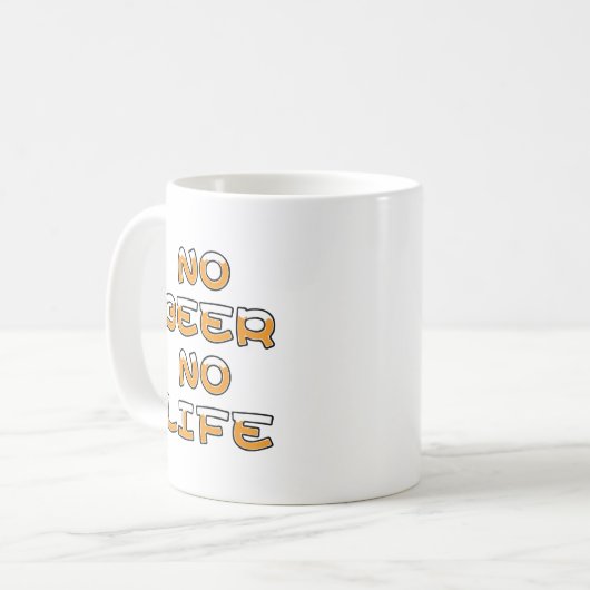 KEIN BIER KEIN LEBEN KAFFEETASSE (Vorderseite Links)