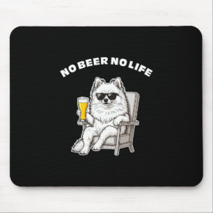 Kein Bier Kein Leben Pomeranian Lustiger Hund Mit Mousepad