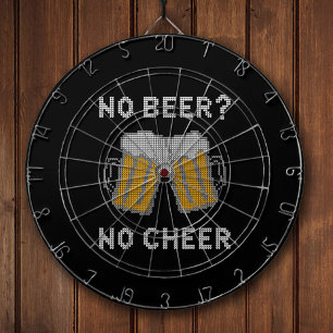 Kein Bier, keine Freude, hässlicher Pullover Dartscheibe
