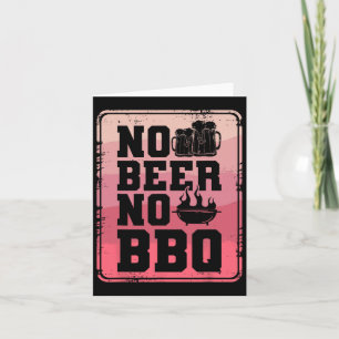 Kein Bier Keine Grillen Byrbecue Grillkoch Karte
