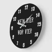 Kein Bier Vor Vier Große Wanduhr (Winkel)