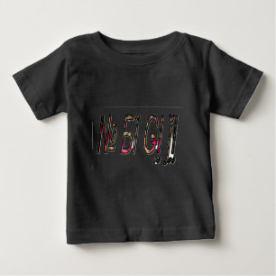 Kein Bigiji Text Kunst Druck Baby T-shirt