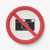 Kein Bildzeichen Pappteller (Vorderseite)