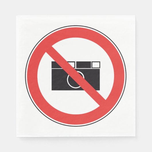 Kein Bildzeichen Serviette (Vorderseite)