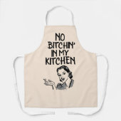 KEIN BITCHIN' IN MEINEN KÜCHENRETRO-HOUSEWIFF-SCHÜ SCHÜRZE (Vorderseite)