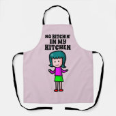 KEIN BITCHIN' IN MEINER KÜCHE EHEFRAU ODER MAMA SC SCHÜRZE (Vorderseite)