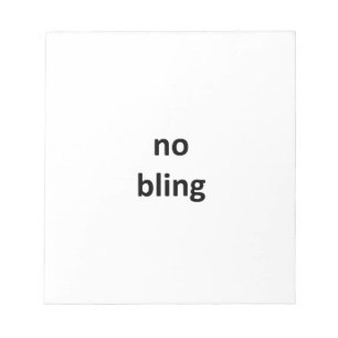 kein bling jGibney das MUSEUM Zazzle Gifts.png Notizblock