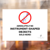 Kein Blue Violins Local Music Store Fensteraufkleber (Blatt 2)