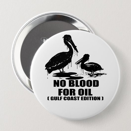 KEIN BLUT FÜR ÖL. GOLFKÜSTENAUSGABE. BUTTON (Vorne & Hinten)