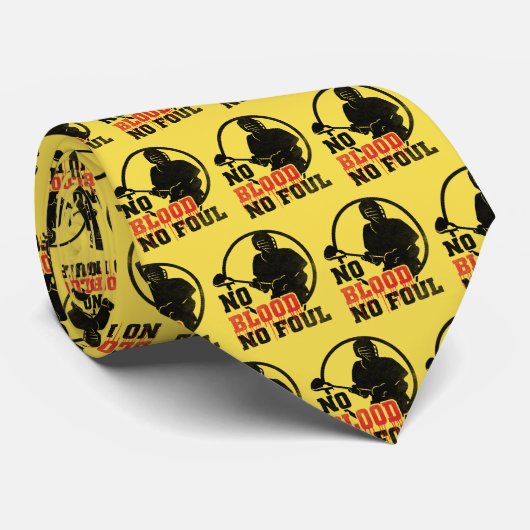 Kein Blut Kein Foul Lacrosse Krawatte (Gerollt)