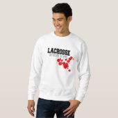 Kein Blut kein regelwidriges Lacrosse-Sweatshirt Sweatshirt (Vorne ganz)