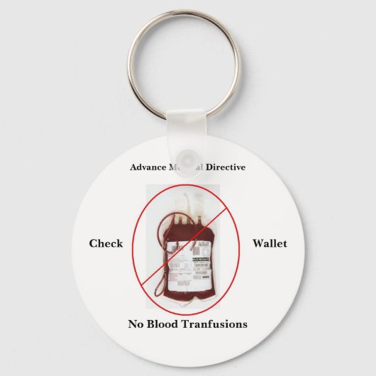 KEIN BLUT-Schlüsselanhänger Schlüsselanhänger (Vorderseite)