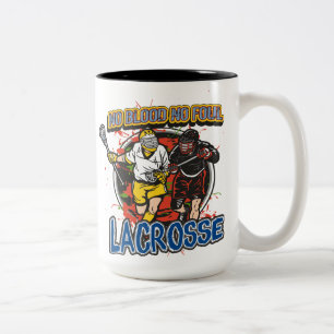 Kein BlutLacrosse Zweifarbige Tasse