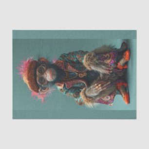 Kein böser Affe sehen Seidenpapier