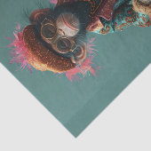 Kein böser Affe sehen Seidenpapier (Ausschnitt)