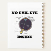 Kein böses Auge im Inneren des anatomischen Augapf Planer (Rückseite)