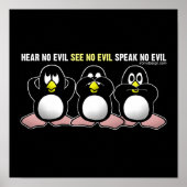 Kein böses Pinguindesign Poster (Vorne)