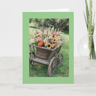 KEIN BOUQUET, SONDERN EIN GANZER GEBURTSTAG KARTE