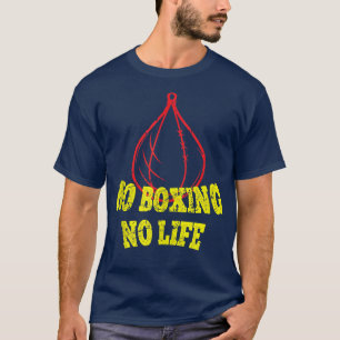 Kein Boxen Kein Leben Vintager Boxer Boxhandschuh T-Shirt