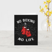 Kein Boxen ohne Boxen Boxengloves für Kampfkünste Karte (Gelbe Blume)