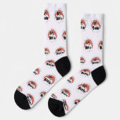 Kein Brain Funny Text Socken (Linkes Detail)