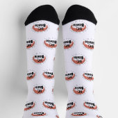 Kein Brain Funny Text Socken (Oben)