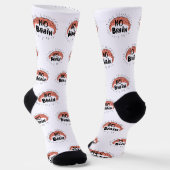 Kein Brain Funny Text Socken (Gewinkelt)