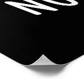 Kein Brainer Funny Anatomy Brain Pun Dark BG Poster (Ecke)