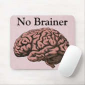 Kein Brainer Mouse Pad Mousepad (Mit Mouse)