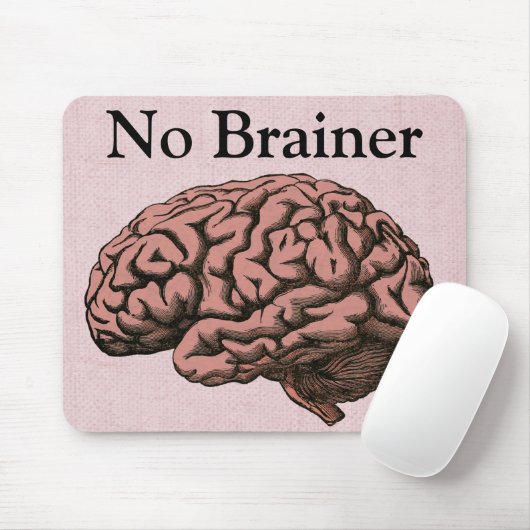 Kein Brainer Mouse Pad Mousepad (Mit Mouse)